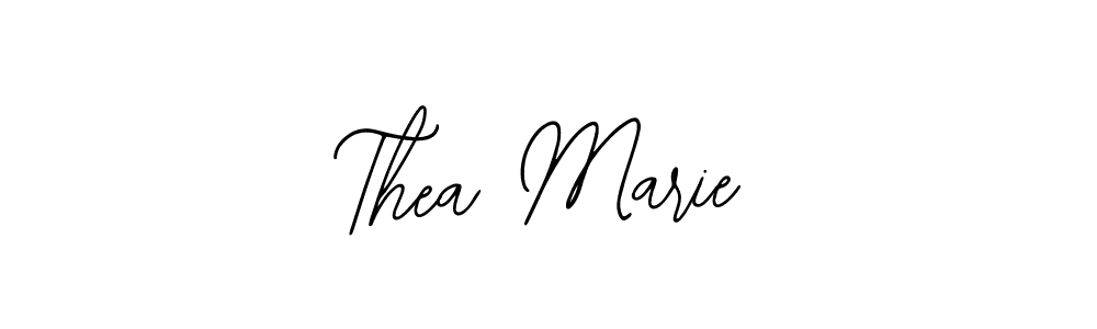 You should practise on your own different ways (Bearetta-2O07w) to write your name (Thea Marie) in signature. don't let someone else do it for you. Thea Marie signature style 12 images and pictures png