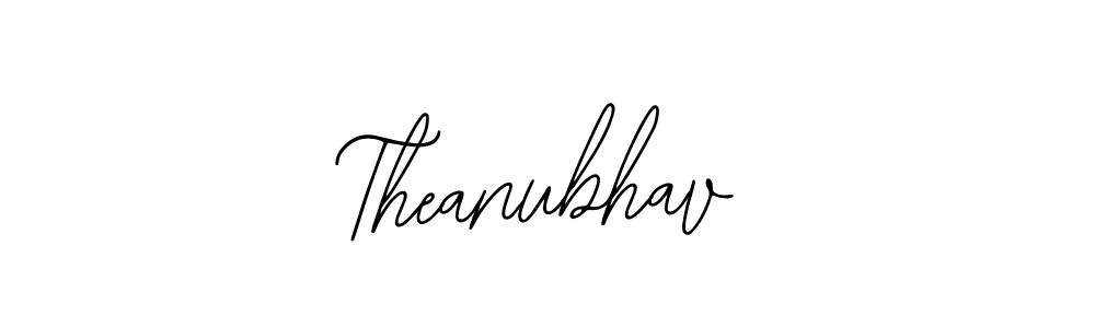 Design your own signature with our free online signature maker. With this signature software, you can create a handwritten (Bearetta-2O07w) signature for name Theanubhav. Theanubhav signature style 12 images and pictures png