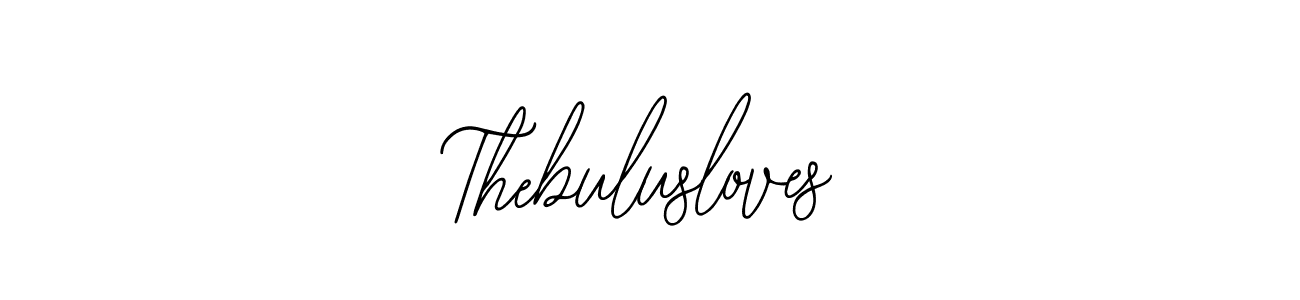 How to make Thebulusloves signature? Bearetta-2O07w is a professional autograph style. Create handwritten signature for Thebulusloves name. Thebulusloves signature style 12 images and pictures png