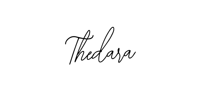 How to make Thedara name signature. Use Bearetta-2O07w style for creating short signs online. This is the latest handwritten sign. Thedara signature style 12 images and pictures png
