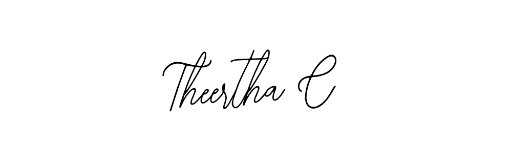 How to Draw Theertha C signature style? Bearetta-2O07w is a latest design signature styles for name Theertha C. Theertha C signature style 12 images and pictures png