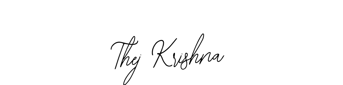 It looks lik you need a new signature style for name Thej Krishna. Design unique handwritten (Bearetta-2O07w) signature with our free signature maker in just a few clicks. Thej Krishna signature style 12 images and pictures png