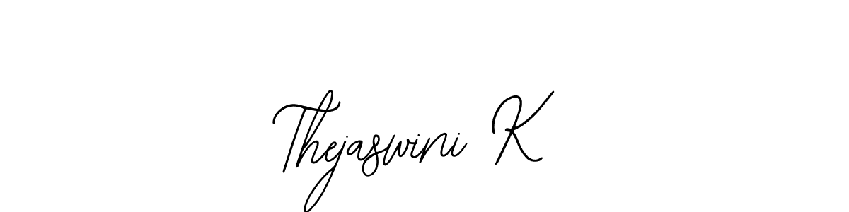 How to make Thejaswini K signature? Bearetta-2O07w is a professional autograph style. Create handwritten signature for Thejaswini K name. Thejaswini K signature style 12 images and pictures png