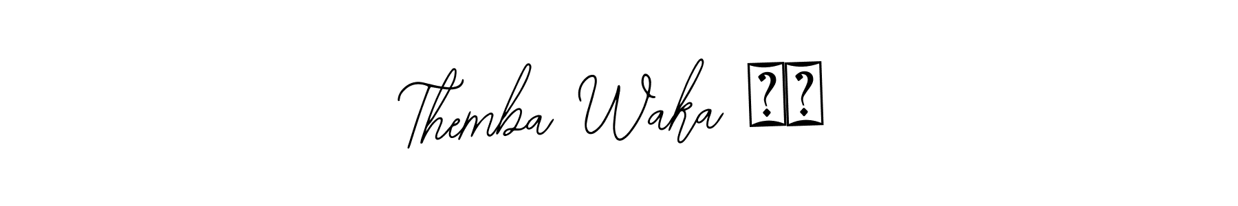 Make a beautiful signature design for name Themba Waka ♥️. Use this online signature maker to create a handwritten signature for free. Themba Waka ♥️ signature style 12 images and pictures png