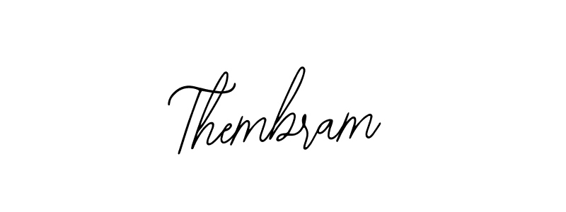 Make a beautiful signature design for name Thembram. With this signature (Bearetta-2O07w) style, you can create a handwritten signature for free. Thembram signature style 12 images and pictures png