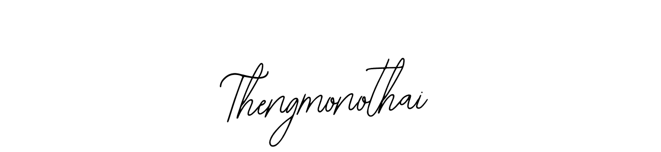 How to make Thengmonothai name signature. Use Bearetta-2O07w style for creating short signs online. This is the latest handwritten sign. Thengmonothai signature style 12 images and pictures png