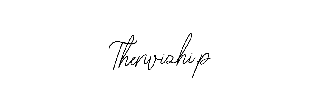 Use a signature maker to create a handwritten signature online. With this signature software, you can design (Bearetta-2O07w) your own signature for name Thenvizhi.p. Thenvizhi.p signature style 12 images and pictures png