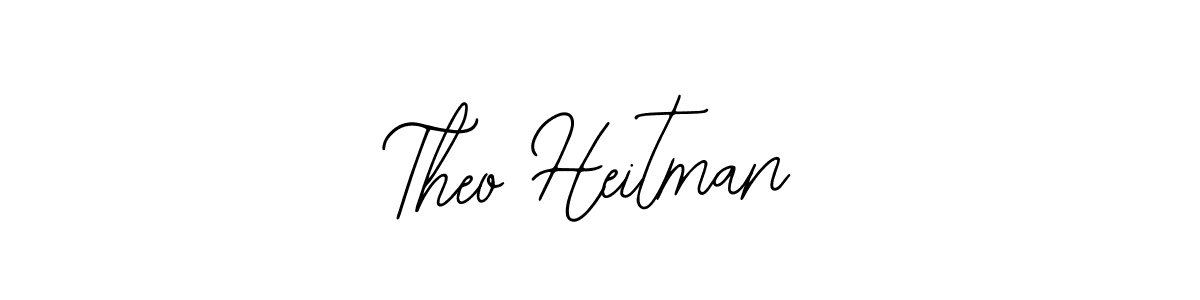 You should practise on your own different ways (Bearetta-2O07w) to write your name (Theo Heitman) in signature. don't let someone else do it for you. Theo Heitman signature style 12 images and pictures png