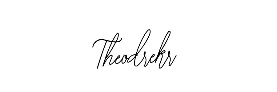 Similarly Bearetta-2O07w is the best handwritten signature design. Signature creator online .You can use it as an online autograph creator for name Theodrekr. Theodrekr signature style 12 images and pictures png