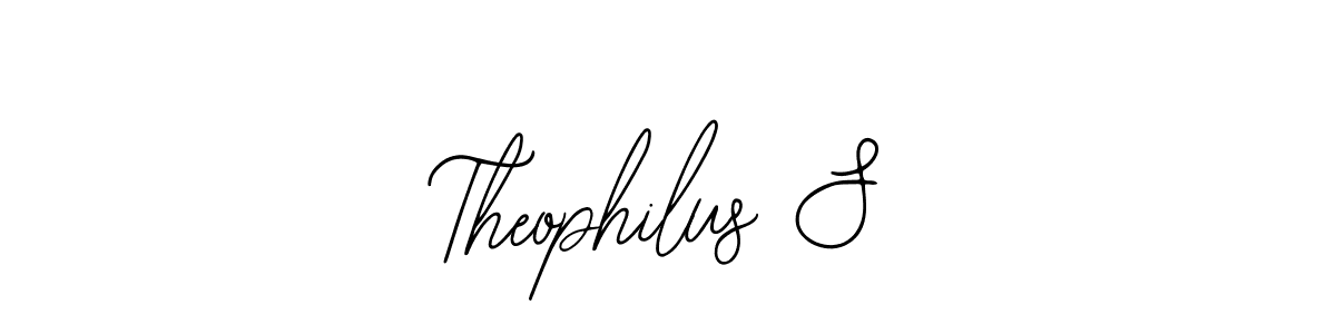 Create a beautiful signature design for name Theophilus S. With this signature (Bearetta-2O07w) fonts, you can make a handwritten signature for free. Theophilus S signature style 12 images and pictures png