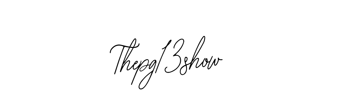 Design your own signature with our free online signature maker. With this signature software, you can create a handwritten (Bearetta-2O07w) signature for name Thepg13show. Thepg13show signature style 12 images and pictures png