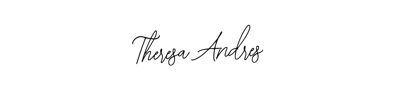 This is the best signature style for the Theresa Andres name. Also you like these signature font (Bearetta-2O07w). Mix name signature. Theresa Andres signature style 12 images and pictures png