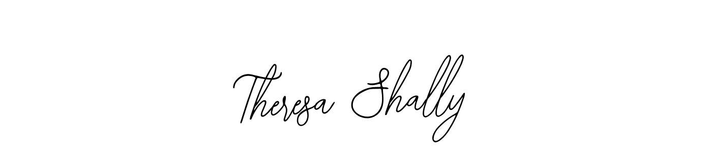 You should practise on your own different ways (Bearetta-2O07w) to write your name (Theresa Shally) in signature. don't let someone else do it for you. Theresa Shally signature style 12 images and pictures png