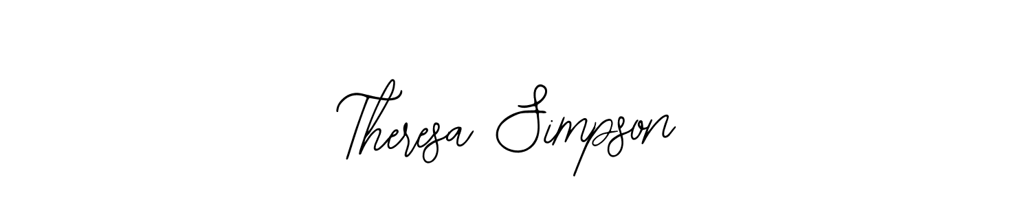 Make a beautiful signature design for name Theresa Simpson. Use this online signature maker to create a handwritten signature for free. Theresa Simpson signature style 12 images and pictures png