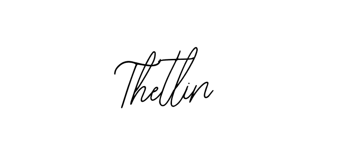 How to make Thetlin name signature. Use Bearetta-2O07w style for creating short signs online. This is the latest handwritten sign. Thetlin signature style 12 images and pictures png