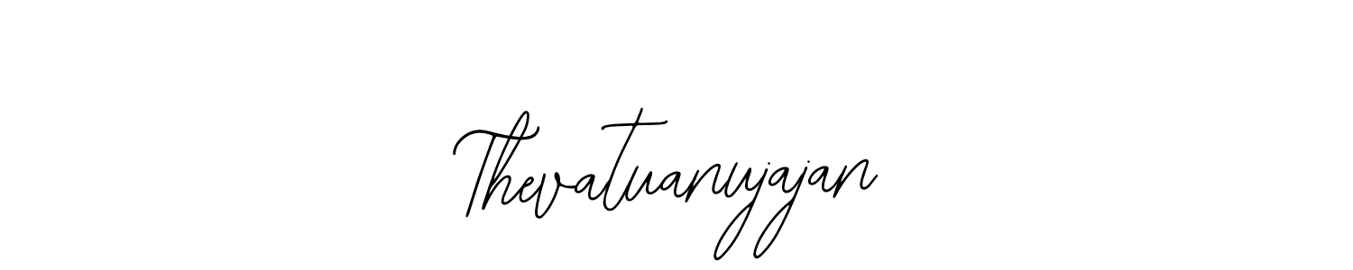 The best way (Bearetta-2O07w) to make a short signature is to pick only two or three words in your name. The name Thevatuanujajan include a total of six letters. For converting this name. Thevatuanujajan signature style 12 images and pictures png