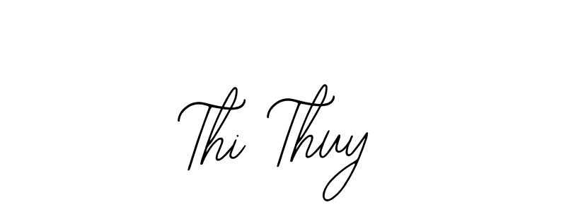 How to make Thi Thuy name signature. Use Bearetta-2O07w style for creating short signs online. This is the latest handwritten sign. Thi Thuy signature style 12 images and pictures png