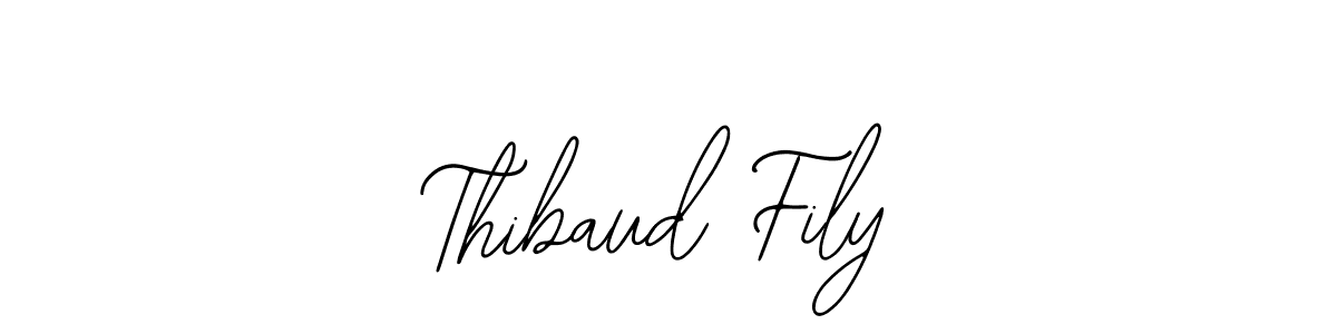 Bearetta-2O07w is a professional signature style that is perfect for those who want to add a touch of class to their signature. It is also a great choice for those who want to make their signature more unique. Get Thibaud Fily name to fancy signature for free. Thibaud Fily signature style 12 images and pictures png