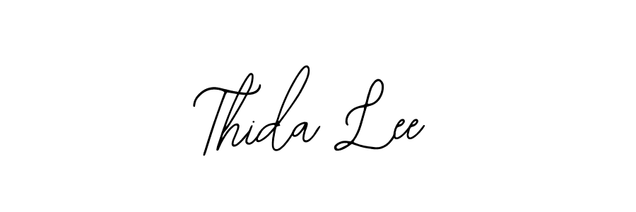 You should practise on your own different ways (Bearetta-2O07w) to write your name (Thida Lee) in signature. don't let someone else do it for you. Thida Lee signature style 12 images and pictures png