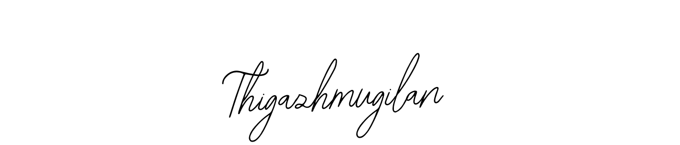 How to make Thigazhmugilan name signature. Use Bearetta-2O07w style for creating short signs online. This is the latest handwritten sign. Thigazhmugilan signature style 12 images and pictures png