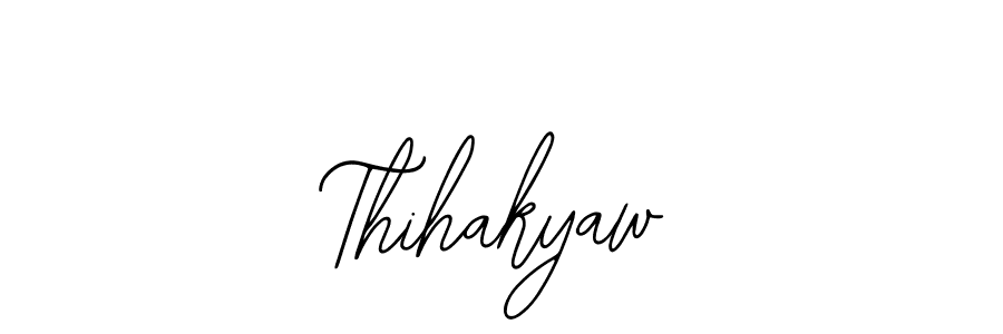 How to make Thihakyaw signature? Bearetta-2O07w is a professional autograph style. Create handwritten signature for Thihakyaw name. Thihakyaw signature style 12 images and pictures png