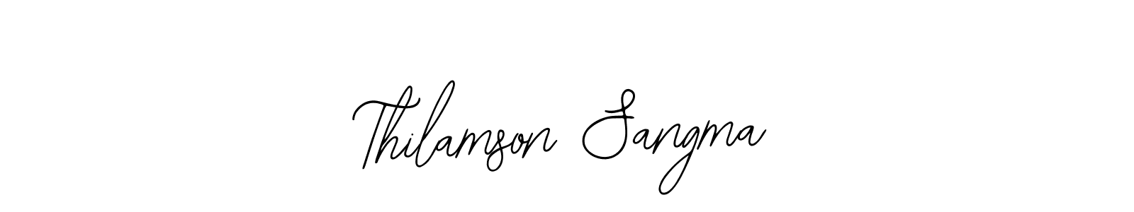 Also You can easily find your signature by using the search form. We will create Thilamson Sangma name handwritten signature images for you free of cost using Bearetta-2O07w sign style. Thilamson Sangma signature style 12 images and pictures png