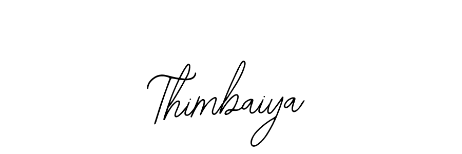 Use a signature maker to create a handwritten signature online. With this signature software, you can design (Bearetta-2O07w) your own signature for name Thimbaiya. Thimbaiya signature style 12 images and pictures png