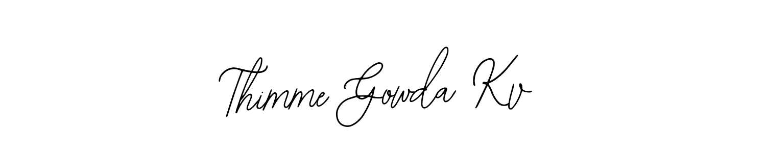 Make a beautiful signature design for name Thimme Gowda Kv. With this signature (Bearetta-2O07w) style, you can create a handwritten signature for free. Thimme Gowda Kv signature style 12 images and pictures png