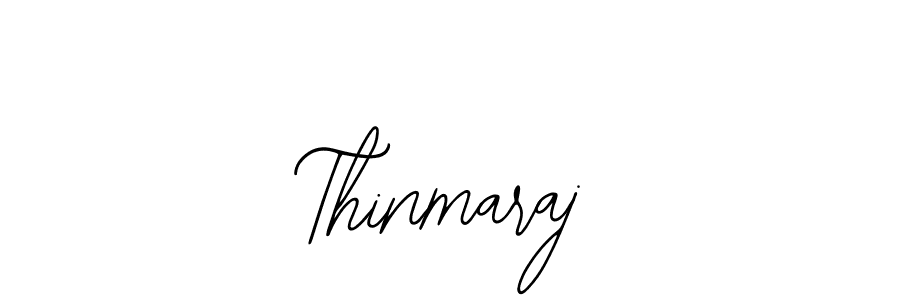 How to make Thinmaraj name signature. Use Bearetta-2O07w style for creating short signs online. This is the latest handwritten sign. Thinmaraj signature style 12 images and pictures png
