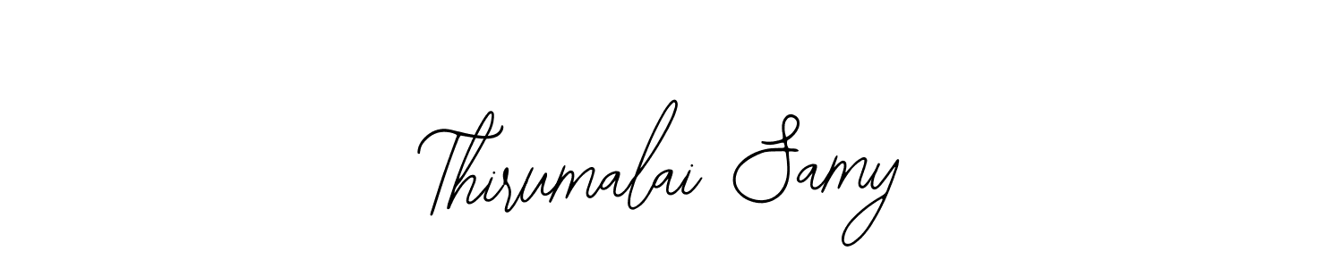 The best way (Bearetta-2O07w) to make a short signature is to pick only two or three words in your name. The name Thirumalai Samy include a total of six letters. For converting this name. Thirumalai Samy signature style 12 images and pictures png