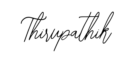 The Bearetta-2O07w typeface gives name Thirupathik a refined look. Suitable for certificates, diplomas, and official verification. Thirupathik signature style 12 images and pictures png