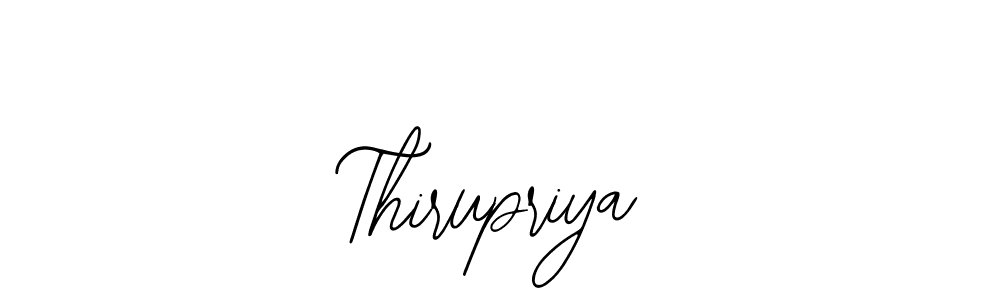 Design your own signature with our free online signature maker. With this signature software, you can create a handwritten (Bearetta-2O07w) signature for name Thirupriya. Thirupriya signature style 12 images and pictures png