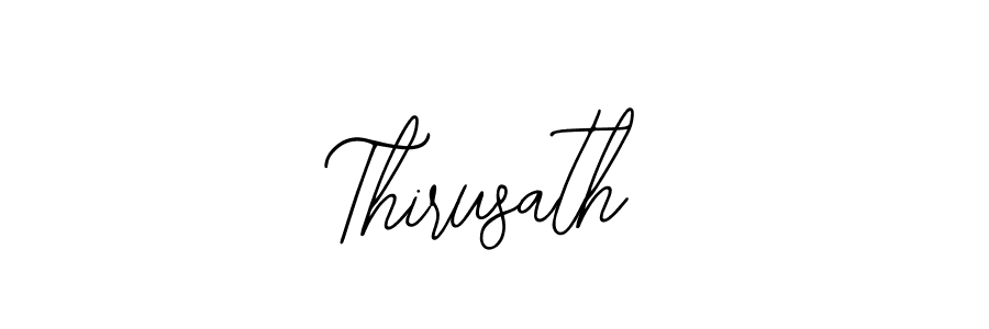 Design your own signature with our free online signature maker. With this signature software, you can create a handwritten (Bearetta-2O07w) signature for name Thirusath. Thirusath signature style 12 images and pictures png