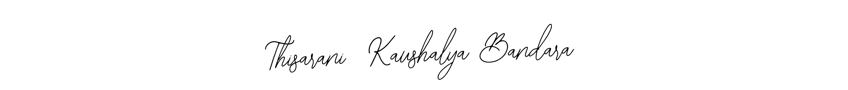 How to make Thisarani  Kaushalya Bandara name signature. Use Bearetta-2O07w style for creating short signs online. This is the latest handwritten sign. Thisarani  Kaushalya Bandara signature style 12 images and pictures png