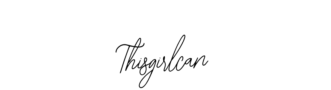 How to make Thisgirlcan name signature. Use Bearetta-2O07w style for creating short signs online. This is the latest handwritten sign. Thisgirlcan signature style 12 images and pictures png