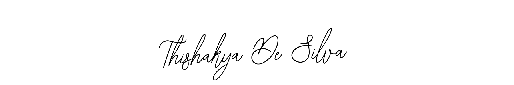 Make a beautiful signature design for name Thishakya De Silva. With this signature (Bearetta-2O07w) style, you can create a handwritten signature for free. Thishakya De Silva signature style 12 images and pictures png