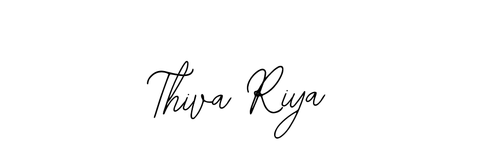 Similarly Bearetta-2O07w is the best handwritten signature design. Signature creator online .You can use it as an online autograph creator for name Thiva Riya. Thiva Riya signature style 12 images and pictures png