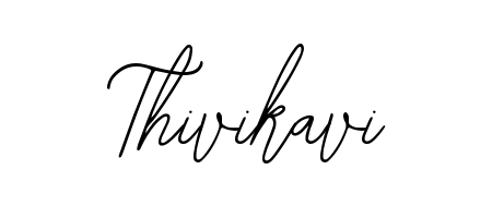 Discover how Thivikavi looks in an executive cursive font (Bearetta-2O07w). Perfect for legal documents, invoices, and certificates. Thivikavi signature style 12 images and pictures png