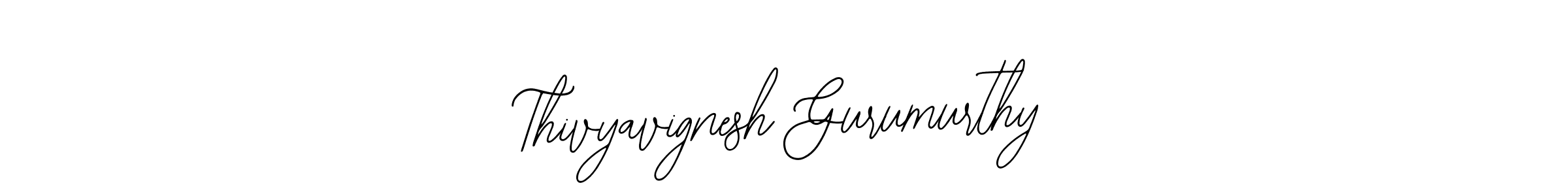 Make a beautiful signature design for name Thivyavignesh Gurumurthy. Use this online signature maker to create a handwritten signature for free. Thivyavignesh Gurumurthy signature style 12 images and pictures png