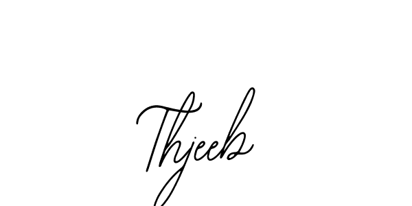 Here are the top 10 professional signature styles for the name Thjeeb. These are the best autograph styles you can use for your name. Thjeeb signature style 12 images and pictures png
