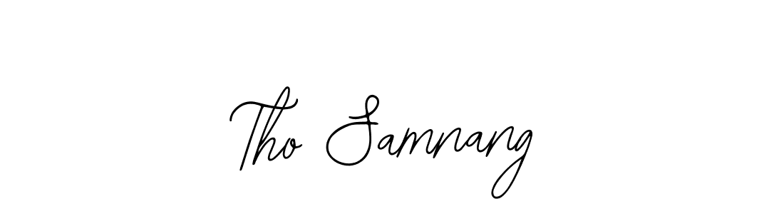 How to make Tho Samnang name signature. Use Bearetta-2O07w style for creating short signs online. This is the latest handwritten sign. Tho Samnang signature style 12 images and pictures png