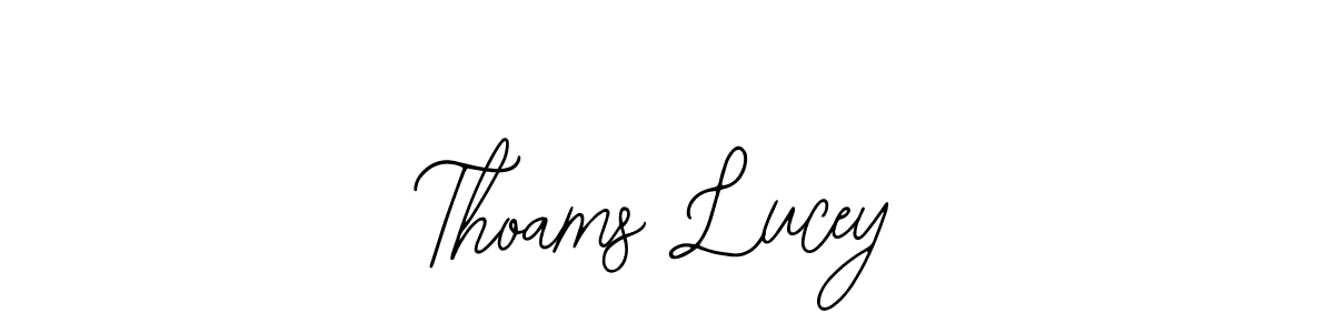 The best way (Bearetta-2O07w) to make a short signature is to pick only two or three words in your name. The name Thoams Lucey include a total of six letters. For converting this name. Thoams Lucey signature style 12 images and pictures png