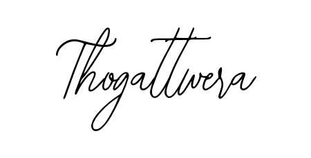 A modern signature idea for name Thogattwera using Bearetta-2O07w font. Clean strokes and elegant curves make it stand out instantly. Thogattwera signature style 12 images and pictures png
