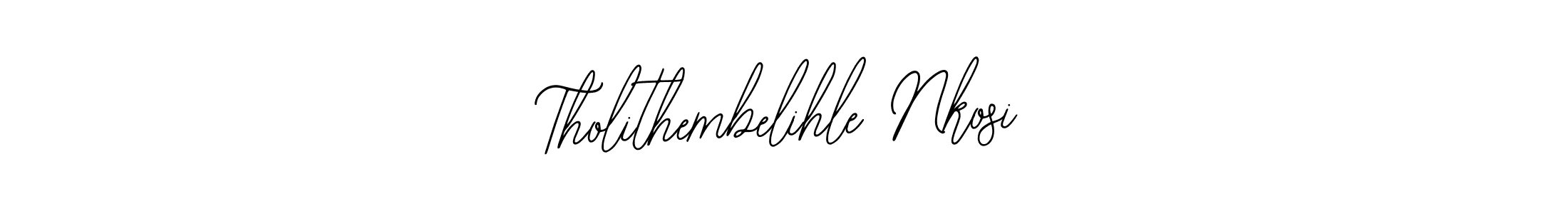Make a beautiful signature design for name Tholithembelihle Nkosi. With this signature (Bearetta-2O07w) style, you can create a handwritten signature for free. Tholithembelihle Nkosi signature style 12 images and pictures png