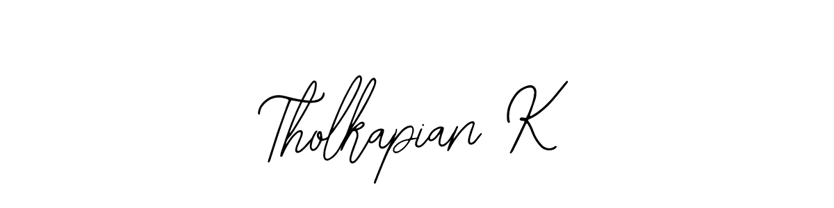 Similarly Bearetta-2O07w is the best handwritten signature design. Signature creator online .You can use it as an online autograph creator for name Tholkapian K. Tholkapian K signature style 12 images and pictures png