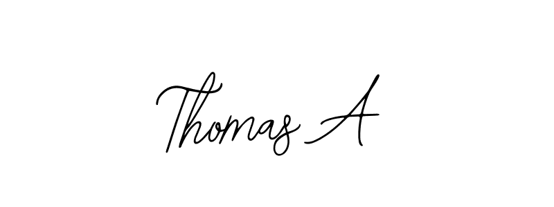 Similarly Bearetta-2O07w is the best handwritten signature design. Signature creator online .You can use it as an online autograph creator for name Thomas A. Thomas A signature style 12 images and pictures png