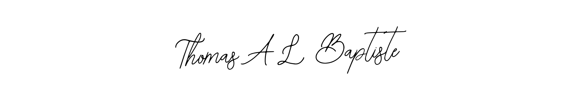 Make a short Thomas A L Baptiste signature style. Manage your documents anywhere anytime using Bearetta-2O07w. Create and add eSignatures, submit forms, share and send files easily. Thomas A L Baptiste signature style 12 images and pictures png