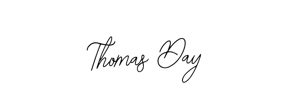 How to make Thomas Day name signature. Use Bearetta-2O07w style for creating short signs online. This is the latest handwritten sign. Thomas Day signature style 12 images and pictures png