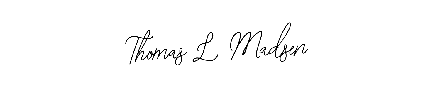 Design your own signature with our free online signature maker. With this signature software, you can create a handwritten (Bearetta-2O07w) signature for name Thomas L Madsen. Thomas L Madsen signature style 12 images and pictures png