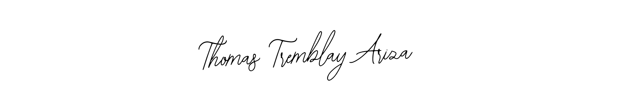 This is the best signature style for the Thomas Tremblay Ariza name. Also you like these signature font (Bearetta-2O07w). Mix name signature. Thomas Tremblay Ariza signature style 12 images and pictures png